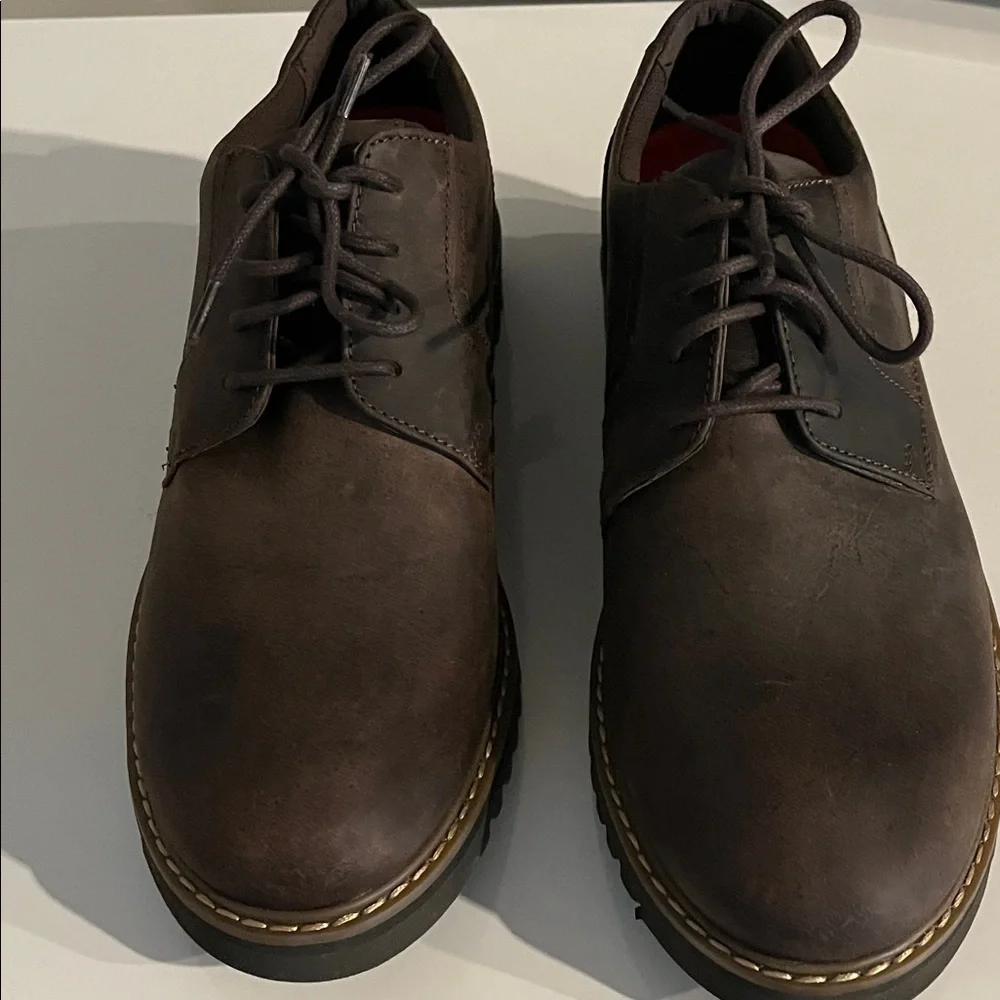 ROCKPORT trutec Brown Leather Oxfords Size 9.5‎